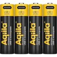 Aqiila AA USB-C Piles rechargeables 1,5 V 2000 mAh Li-Ion (x4)