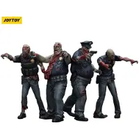 Joy toy Zombie Dark Source Police Male Figure 4 Pack 8 Cm Multicolore