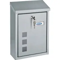 Rottner T06047 Boîte aux lettres en acier inoxydable Boîte aux lettres murale