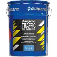 Ampere Peinture de marquage, seau de 5 kg, bleu.