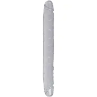 Erotic Treasure Cristal - double godemichet - verre - 34 cm