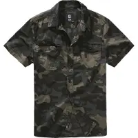Brandit Chemise 'Roadstar' gris / kaki / vert foncé