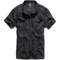 Brandit Chemise 'Roadstar' bleu-gris / noir