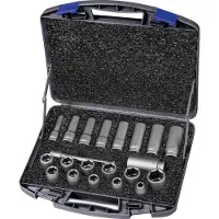 ASW Jeu de clés à douilles 720 KLS 21 OL 21 pcs. 1/2 pouce court et long, 6 pans