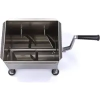 Maxima Meat Mixer 10 L 75 kg Meat Single Axle Manual, Hachoir à viande, Argent