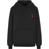 Miss Tee Sweat-shirt 'Queen Card' rouge sang / noir