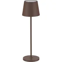 Nova Luce Lampe de table rechargeable Seina Brun rouille