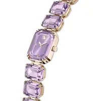 Swarovski Uhr, Armband mit Oktagon-Schliff, Violett, Champagne-vergoldetes Finish MILLENIA:MB MAUVE/MAUVE/PCG 5722364 9009657223641