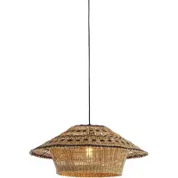 Light & Living - suspension - Owana - naturel - matériaux végétaux - Ø 64cm - E27 - 2996484