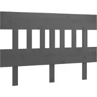 vidaXL Tête de lit Gris 153,5x3x81 cm Pin massif