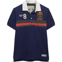 Superdry Double Emblem Rugby Short Sleeve Polo Bleu L Homme