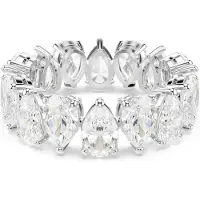 Isabel Marant Étoile Matrix Vittore Ring Tropfenschliff Weiss Silber, (60)