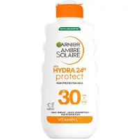 Garnier Ambre Solaire Hydra 24h lait protecteur solaire pour un effet naturel SPF 30 175 ml