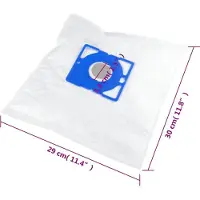 vidaXL Sacs à poussière pour Bosch/Siemens DEFGH 20 pcs.