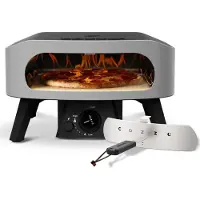 Cozze Four à pizza à gaz - - 13" - 90430 - 6 kW - 50 x 50 x 29,5 cm - Jusqu'à 450 °C - Thermomètre inclus - Porte