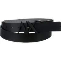 Armani Exchange pour homme. 951017CC50561120 Ceinture en cuir noir (32), Casuel, Classique