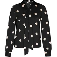 NAEMI Chemisier 'Fashion Look' noir / blanc