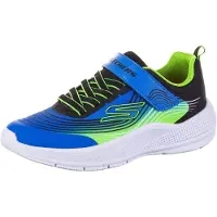 SKECHERS Baskets 'Microspec Advance' bleu / citron vert / noir