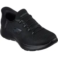 SKECHERS Baskets basses 'Summits - Diamond Dream' gris foncé / noir