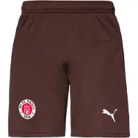 Puma Pantalon de sport 'FC St. Pauli 25/26' brun foncé / rouge sang / blanc