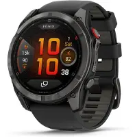 Garmin - Montre GPS - Fenix 8 Pro Amoled 51mm Sapphire Titane/Carbon Gray en Titane - Gris