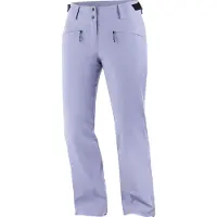 Salomon - Pantalon de ski isolant - Edge Pant W Blue Granite pour Femme - Taille L - Violet