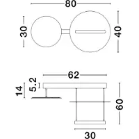 Lyora Suspension Diona Design noir et blanc
