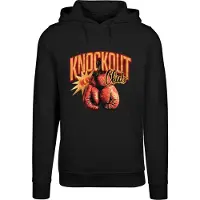 Mister tee Sweat-shirt 'Knockout Club' jaune clair / orange / canneberge / noir