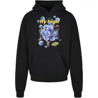 Mister tee Sweat-shirt 'Psychadellic' bleu roi / jaune / noir / blanc