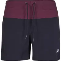 Urban Classics Shorts de bain bordeaux / noir