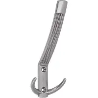 Siro Crochet pour chapeaux Argentum Largeur 60 mm, hauteur 148 mm, ZN vieil argent