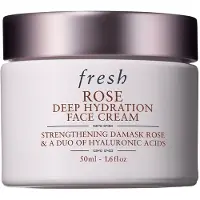 Fresh Rose Deep Hydration Face Cream crème hydratante visage à l'acide hyaluronique 50 ml