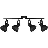 Nova Luce Plafonnier Ruvi 4 lumières noir