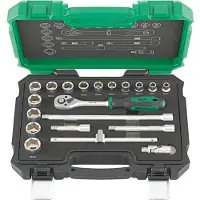 Fortis Garniture de clé à douille 3/8 pouce 20 pièces