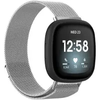 IMoshion Bracelet magnétique milanais Fitbit Versa 4/ 3 / Sense (2) - Argent