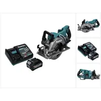 Makita RS 001 GD1 Scie circulaire portative sans fil 40 V max. 185 mm Brushless + 1x batterie 2,5 Ah + chargeur