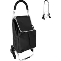 Relaxdays chariot courses, Argent, Noir