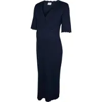 Mamalicious Robes en maille 'MLElisa' bleu foncé