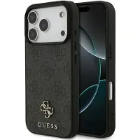 GUESS Coque 4G Metal Logo MagSafe Apple iPhone 17 Pro Max - Noir