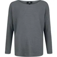 RED by EMP T-shirt manches longues de - Pull Tricoté Manches Chauve-Souris - S - XL - pour Femme - gris - Taille L