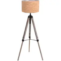 Steinhauer Lampe sur pied trépied Triek avec un chapeau en liège Ø40cm