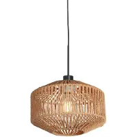 Steinhauer Lampe suspendue Ropex avec teinte en rotin Ø23cm