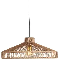 Steinhauer Lampe suspendue Ropex avec un ombrage en rotin Ø50 cm