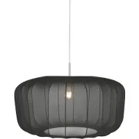 Steinhauer Lampe pendante noire Vela Lino Ø60cm