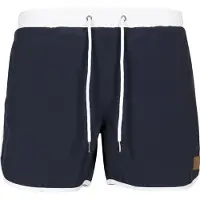 Urban Classics Shorts de bain bleu marine / blanc