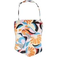 Urban Classics Haut bleu clair / jaune pastel / orange / noir