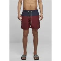 Urban Classics Shorts de bain bleu marine / bourgogne