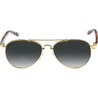 MSTRDS Lunettes de soleil 'Mumbo' cognac / brun foncé / or / gris foncé