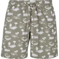 Urban Classics Pattern Swimming Shorts Gris 5XL Homme