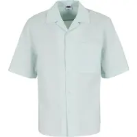 Urban Classics Relaxed Seersucker Short Sleeve Shirt Vert S Homme
